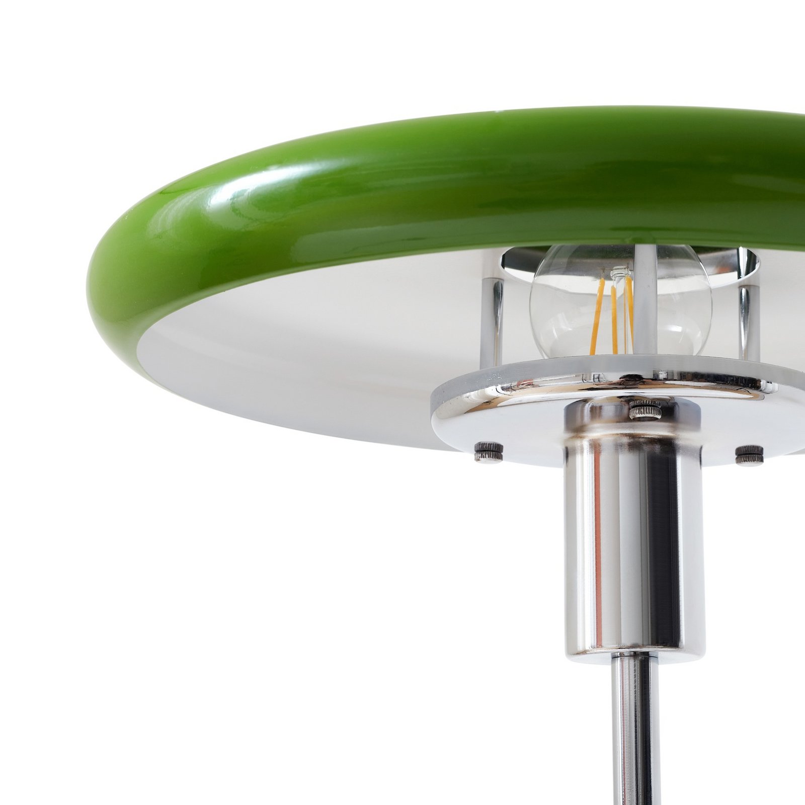 Branford gulvlampe, retro, grøn, metal/marmor - Lindby