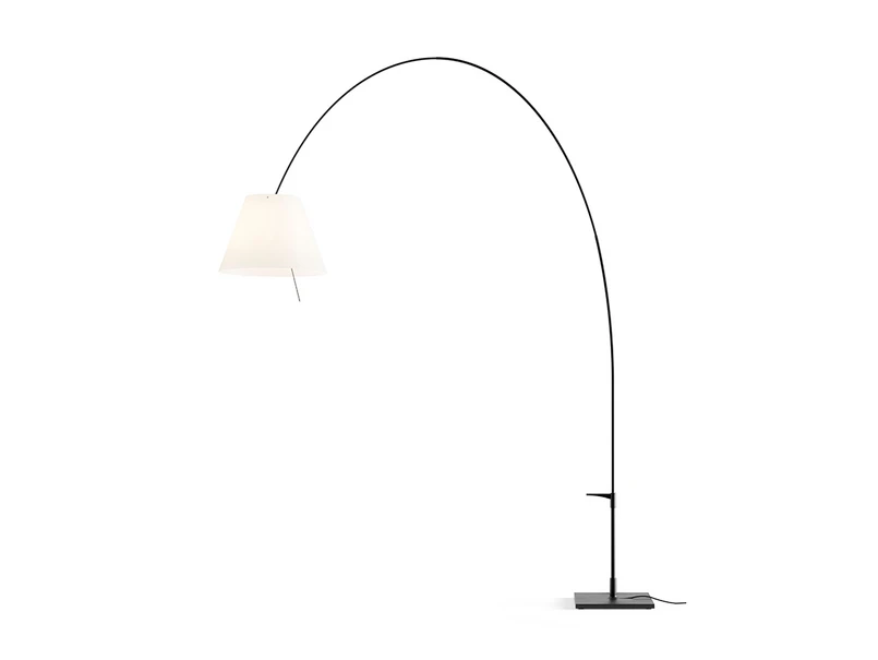 Luceplan – Lady Costanza Stehleuchte m/Dimmer Weiß/Schwarz