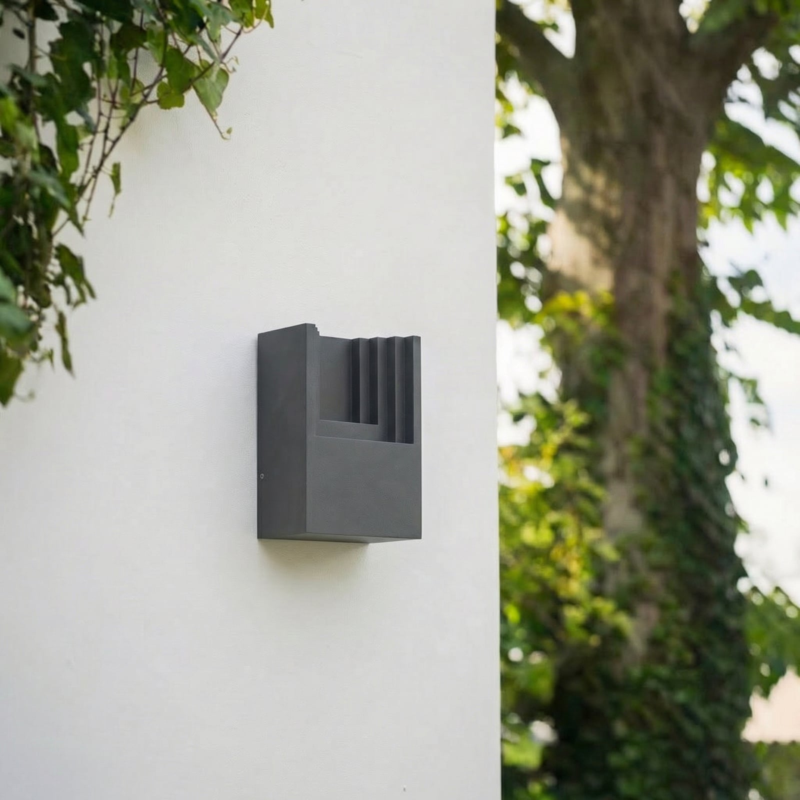 Lindby LED εξωτερικός φωτισμός τοίχου Aurali, 1 φως, μαύρο, IP65