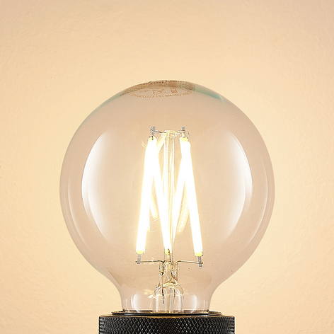 LED-Lampe E27 8W G80 2.700K Filament dimmbar klar