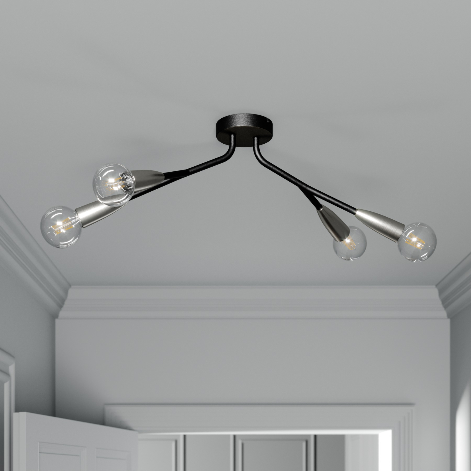 black nickel led ceiling lights