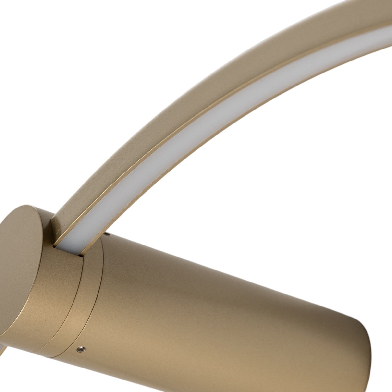 LED-seinävalaisin Saturno, kulta, Ø 80 cm, metalli, 4 000 K