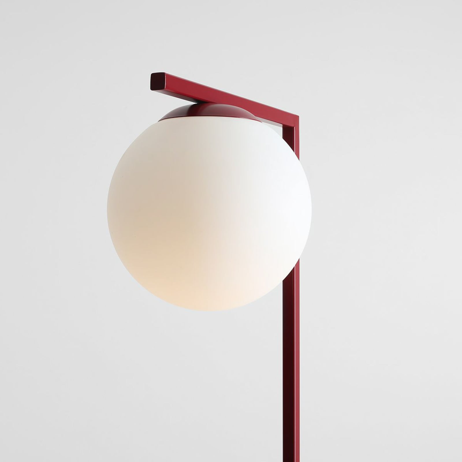 Lampa podłogowa Zac, opalowo-bordowa, 1-punktowa – ALDEX