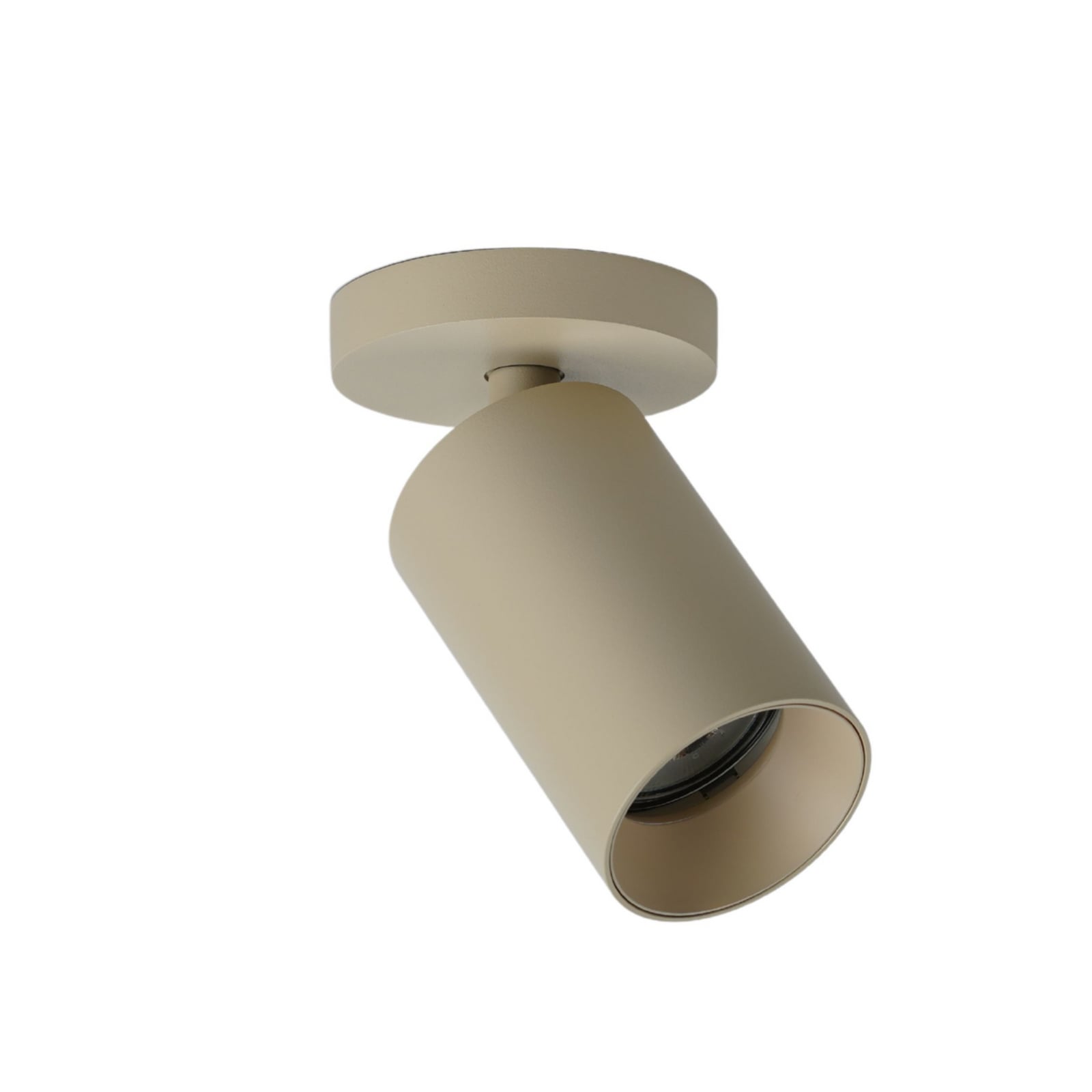 SpotOn Circle1 loftspot, beige, højde 13 cm, metal – Antidark SpotOn Circle1 loftspot, beige, højde 13 cm, metal – Antidark