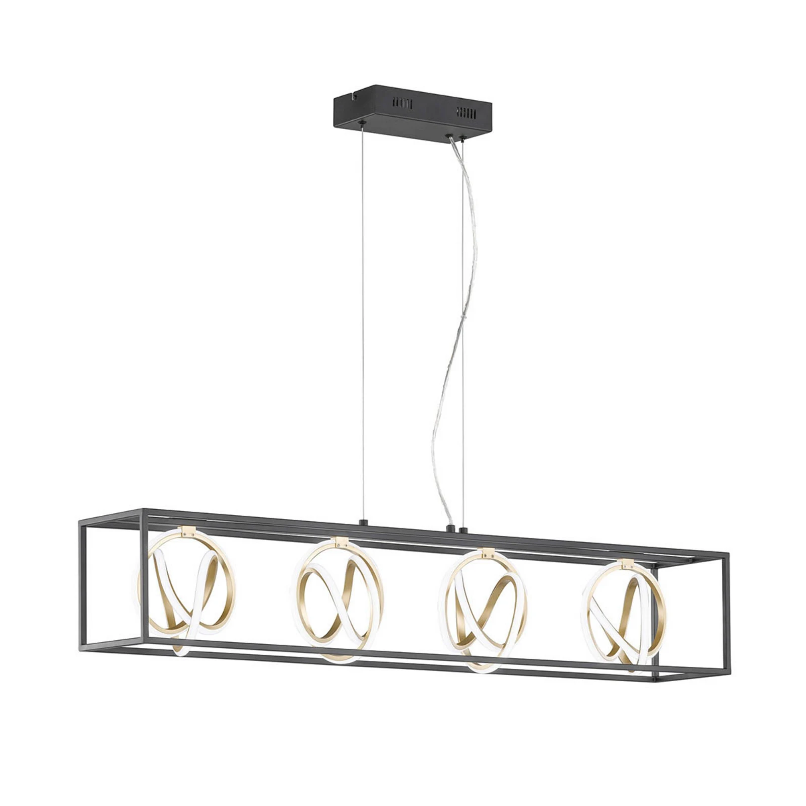 Gisi lampă suspendată LED, CCT, reglabilă, 4 surse
