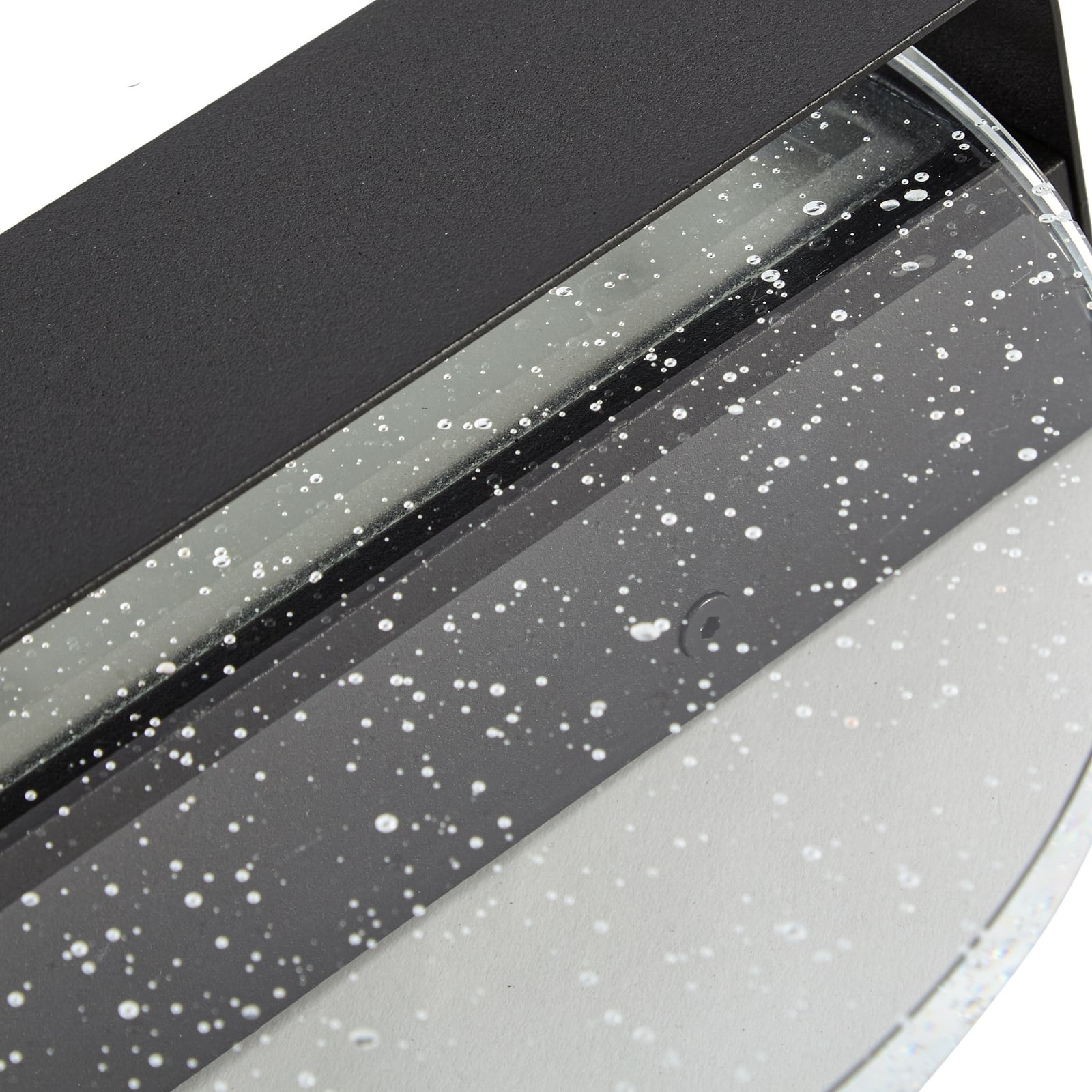 Narkelo LED wandlamp, zwart/helder, CCT, IP44 - Lucande Narkelo LED wandlamp, zwart/helder, CCT, IP44 - Lucande