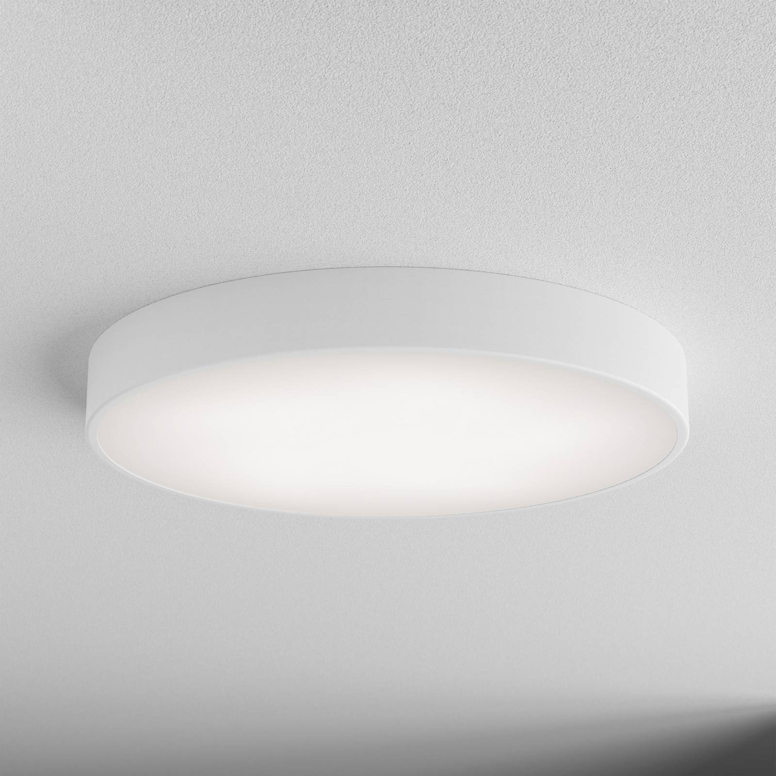 TEMAR LIGHTING Plafonnier Cleo 600, blanc, capteur, IP20, Ø 60 cm, métal