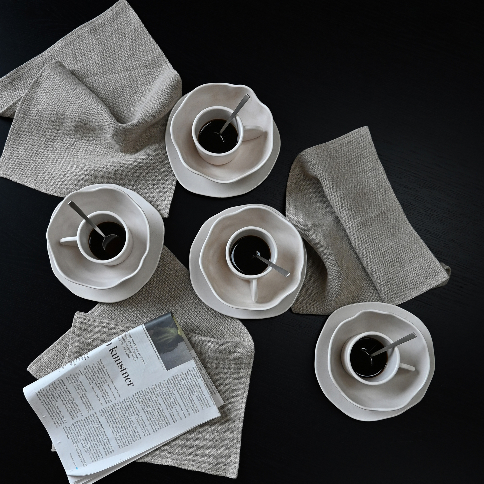 Łyżki Kogei, zestaw 4 sztuki, stal, wysokość 20 cm – 101 Copenhagen