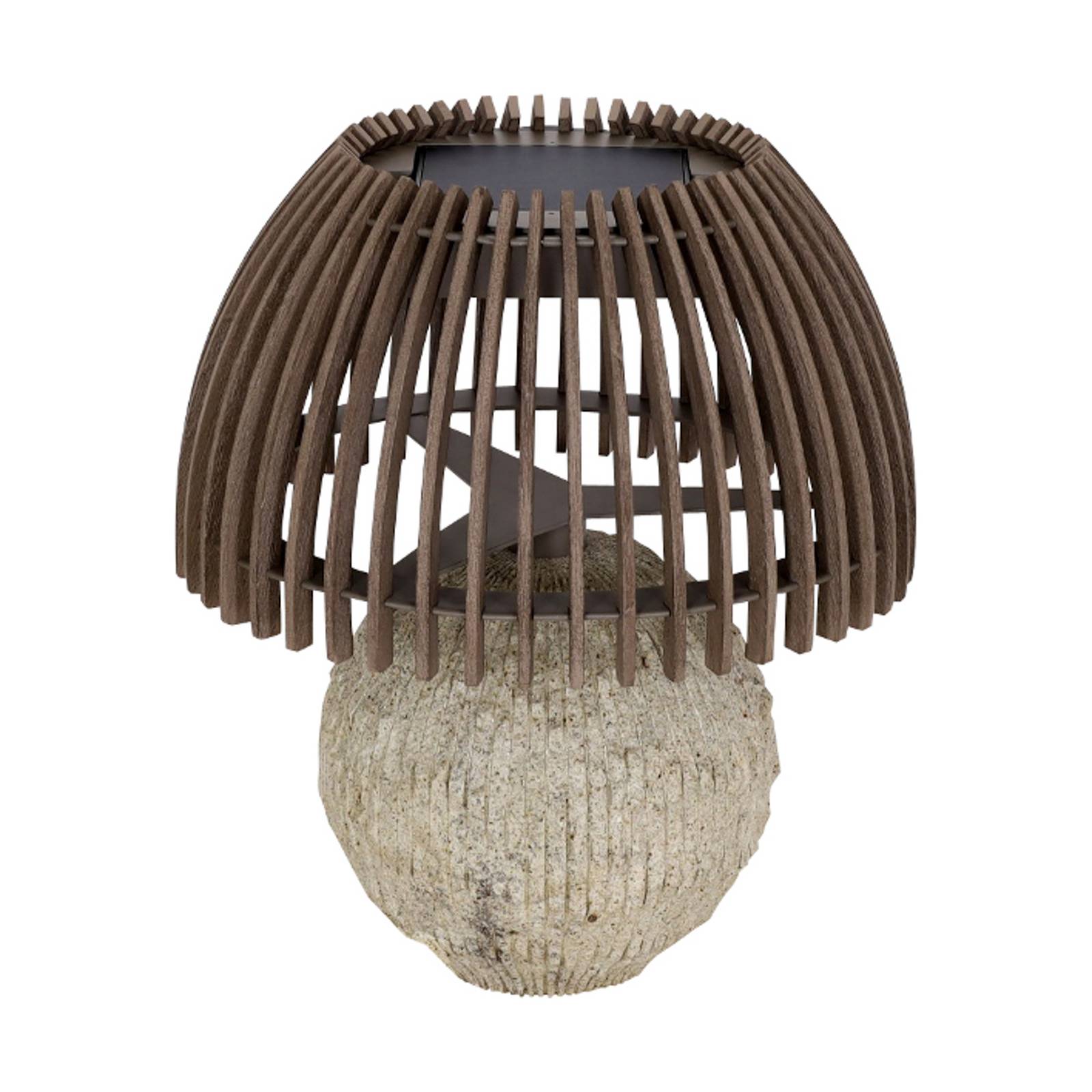 Les Jardins LED-Tischleuchte Alba, grau/beige, Höhe 41 cm