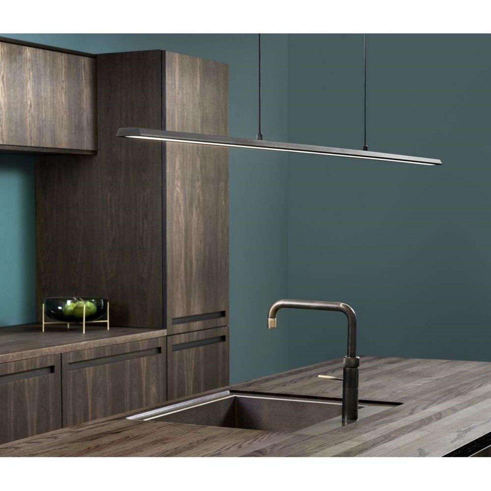 Slim S1200 Pendelleuchte 2700/3000K Black LIGHT-POINT - Wohnzimmer - Aluminium