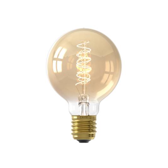 Calex E27 G80 3,8W LED filament Flex 821 goud dim