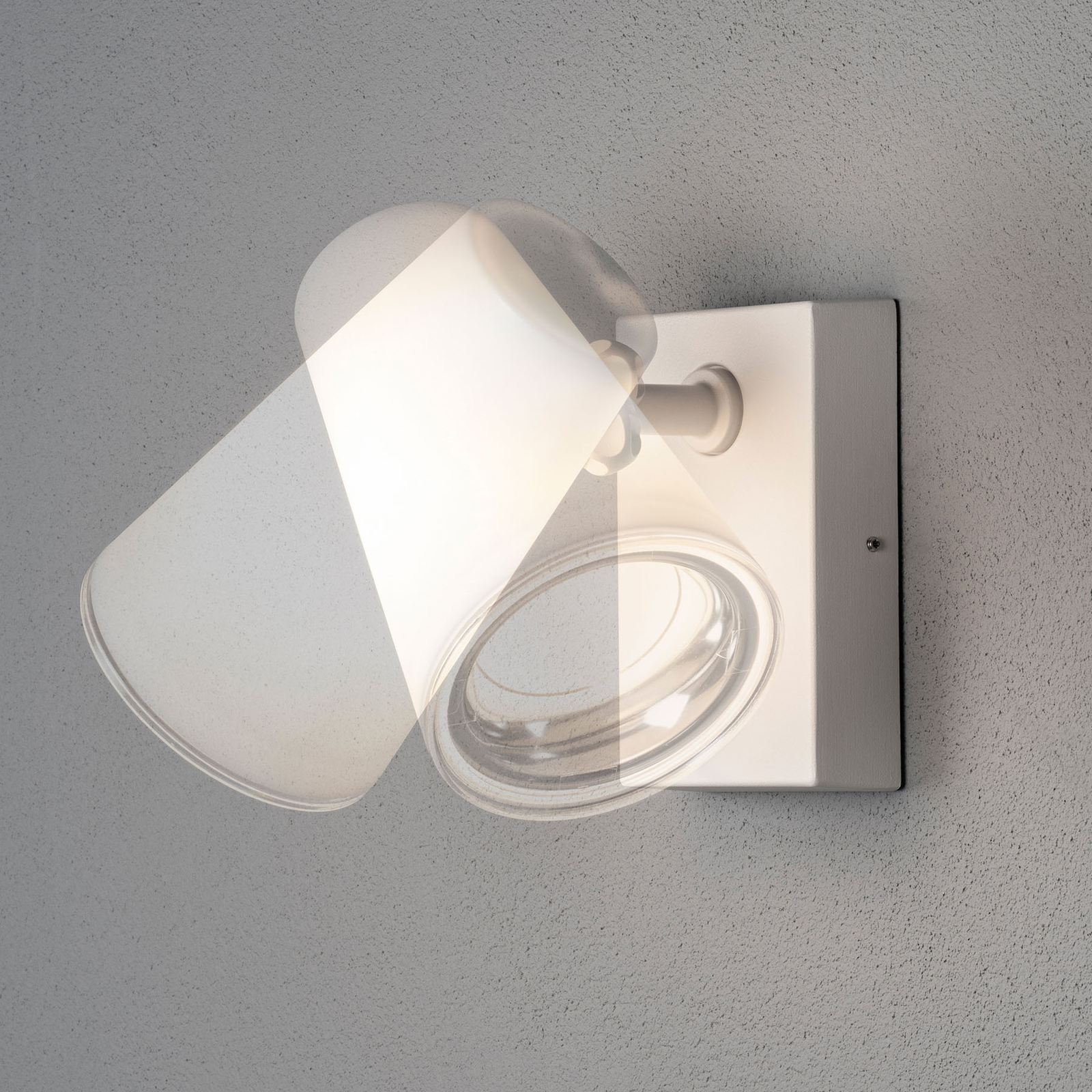 Fano LED outdoor wall spotlight, adjustable