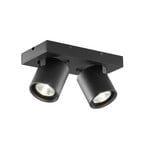Focus 2 LED-Spot, schwarz, 2-flg., CCT drehbar - Light-Point