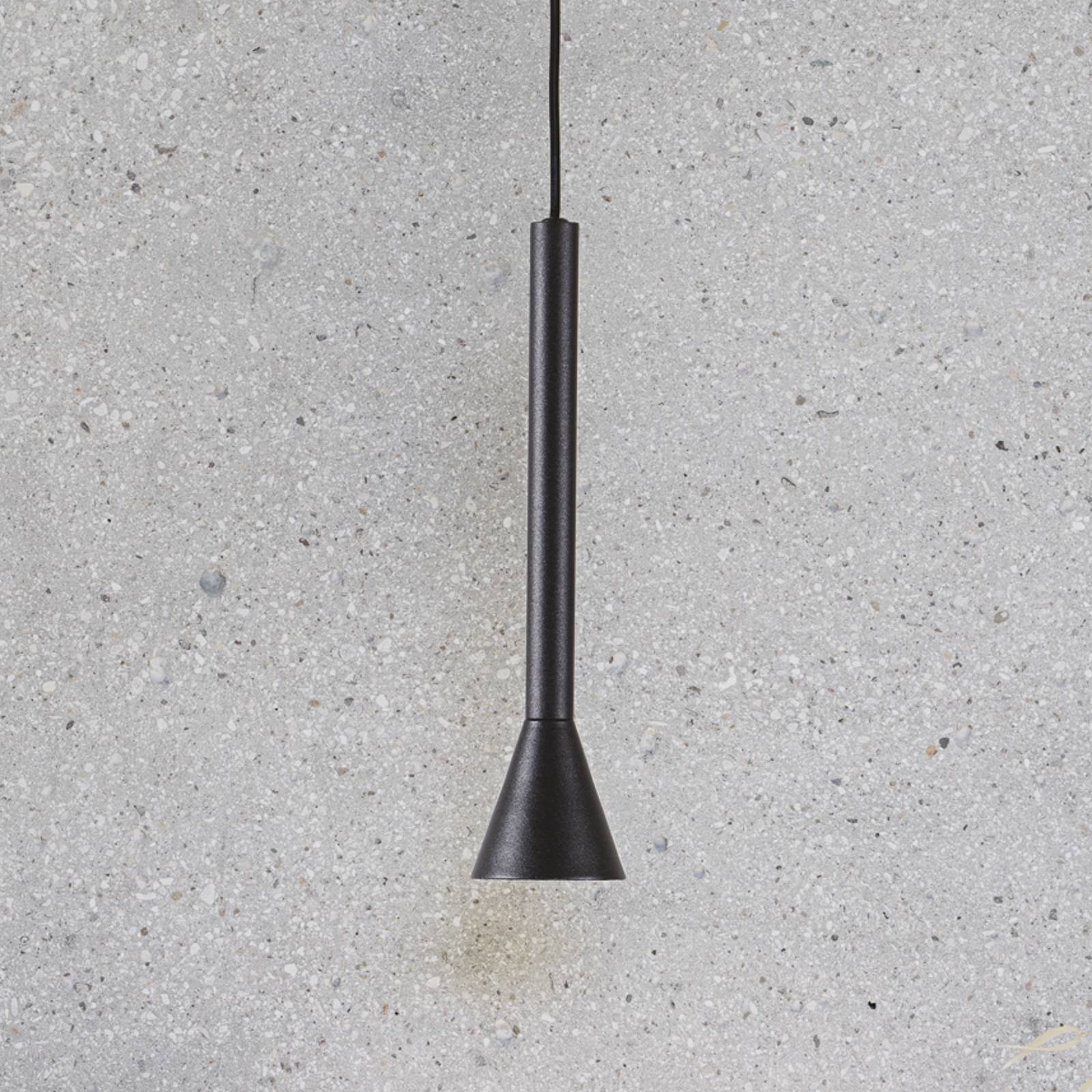 IDEAL LUX LED-pendellampe Diesis, sort, Ø 6 cm, metal