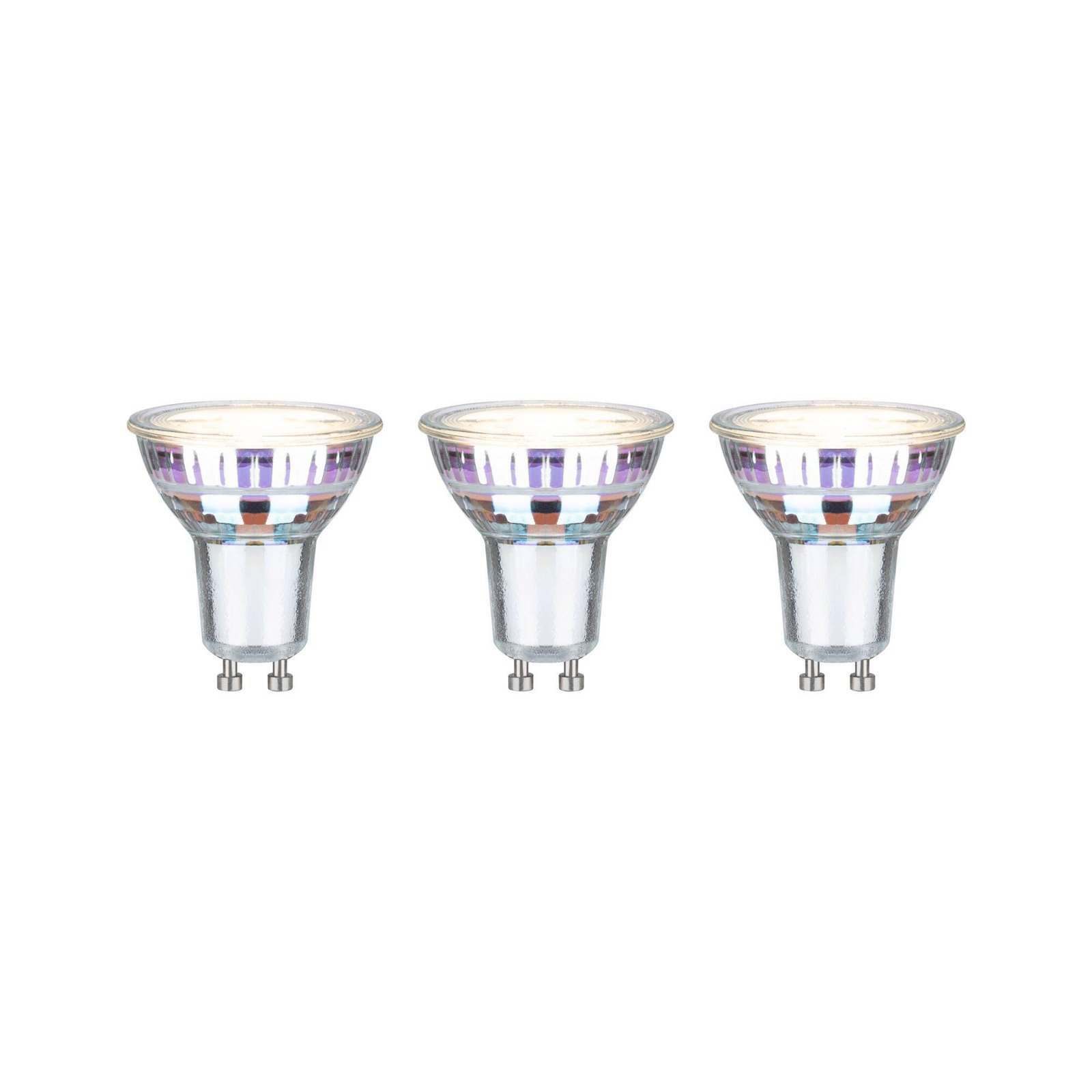 Paulmann LED reflektor GU10 2,5 W, 3 000 K, 450 lm, 100° 3 jednotky