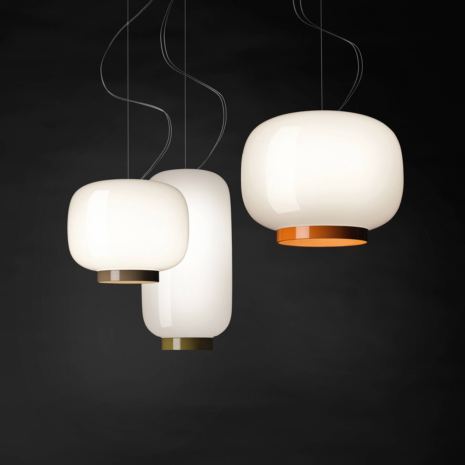 Foscarini Chouchin Reverse 3 lampa wisząca szara