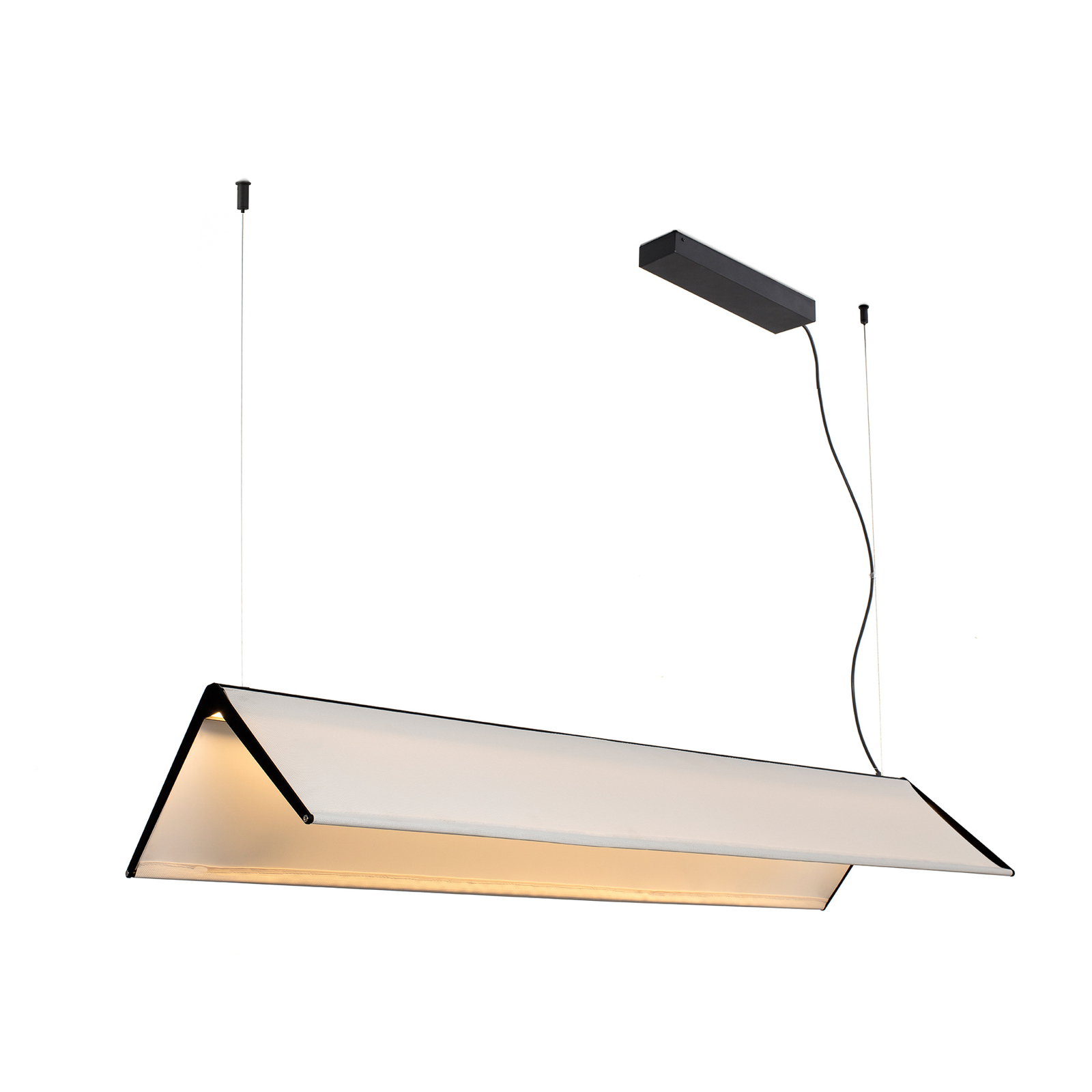 Ludovico Surface LED-pendel, 115 cm, hvid