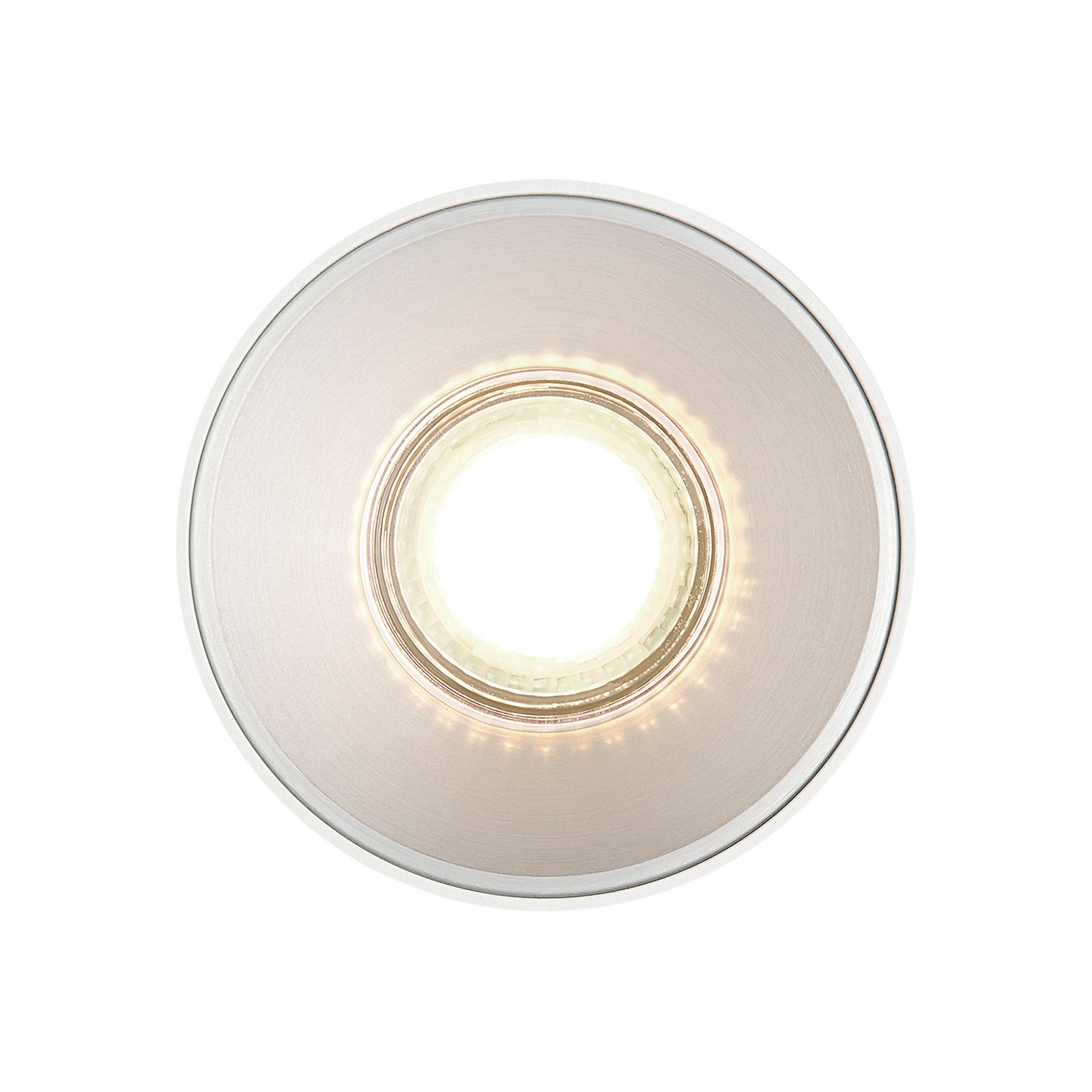 Svetilka Downlight Pitcher, GU10, z enojnim plamenom, kovinska, bela