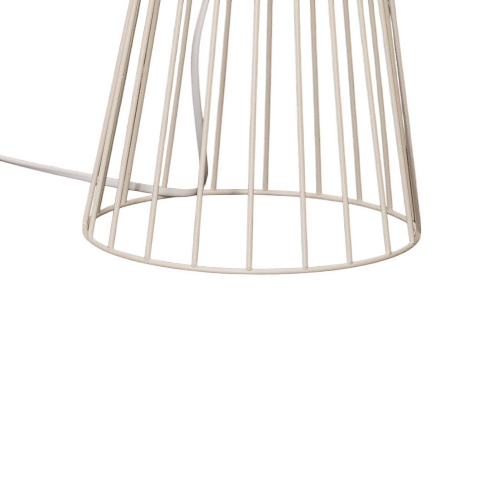 Lampa stojąca Mercure, piaskowy, metal/plastik, wysokość 93 cm
