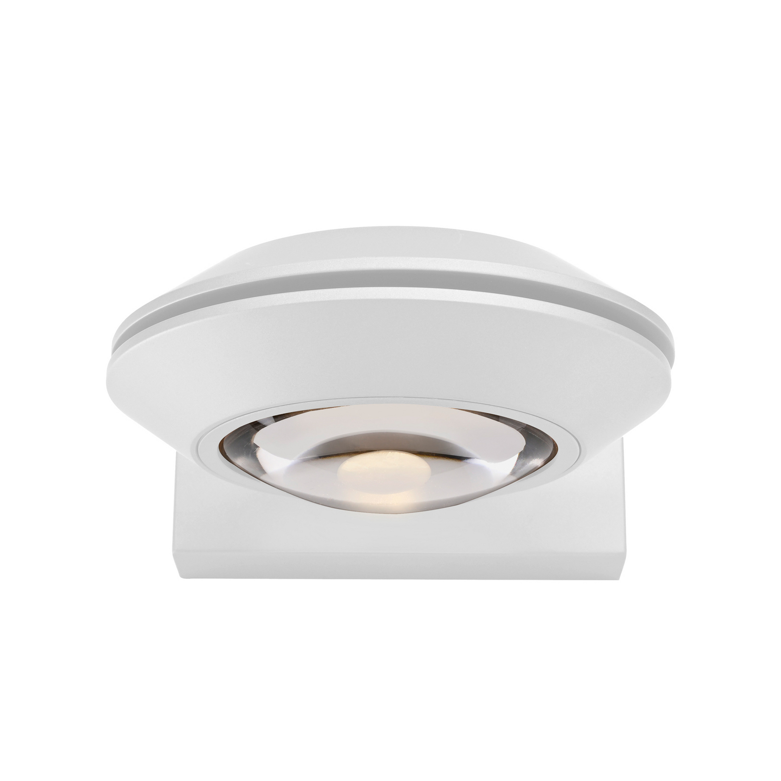 Aplică LED PURE Oculis, albă, 30 cm, fier/sticlă, 2 becuri.