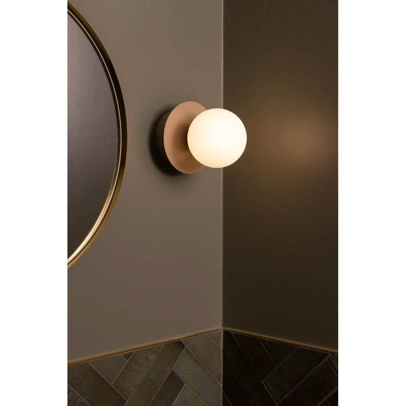 Art Deco Applique da Parete/Plafoniera IP44 Mud/Bianco - Globen Lighting