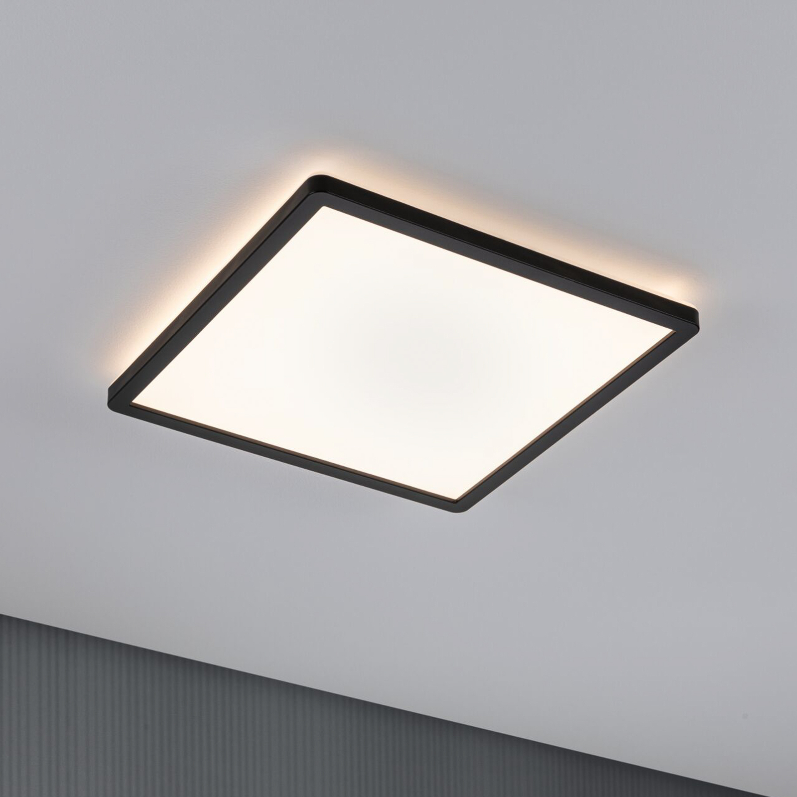 Paulmann Atria Shine panel on/off negro 830 29x29
