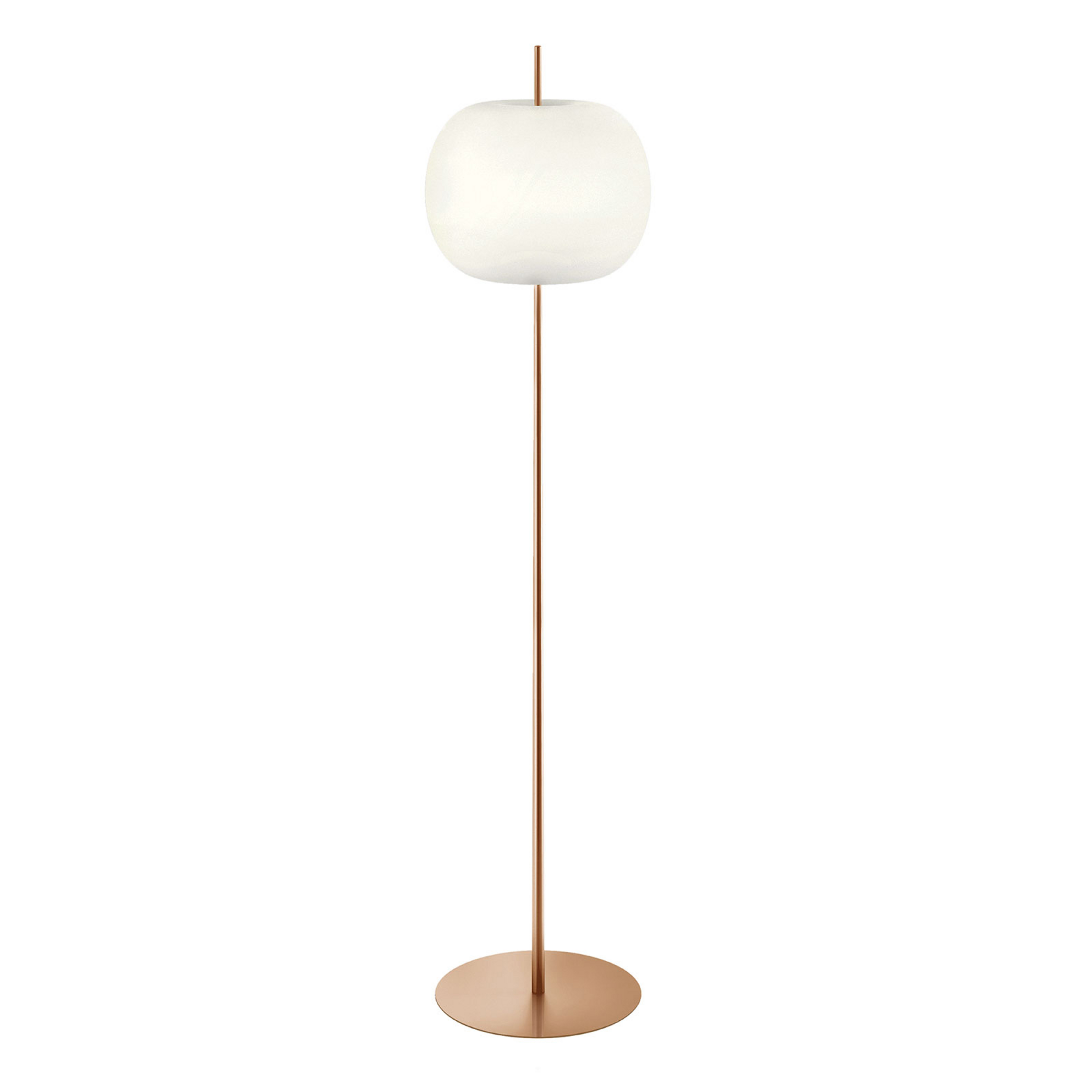 lampa stojąca kdln Kushi XL, kolor miedziany, wysokość 183 cm