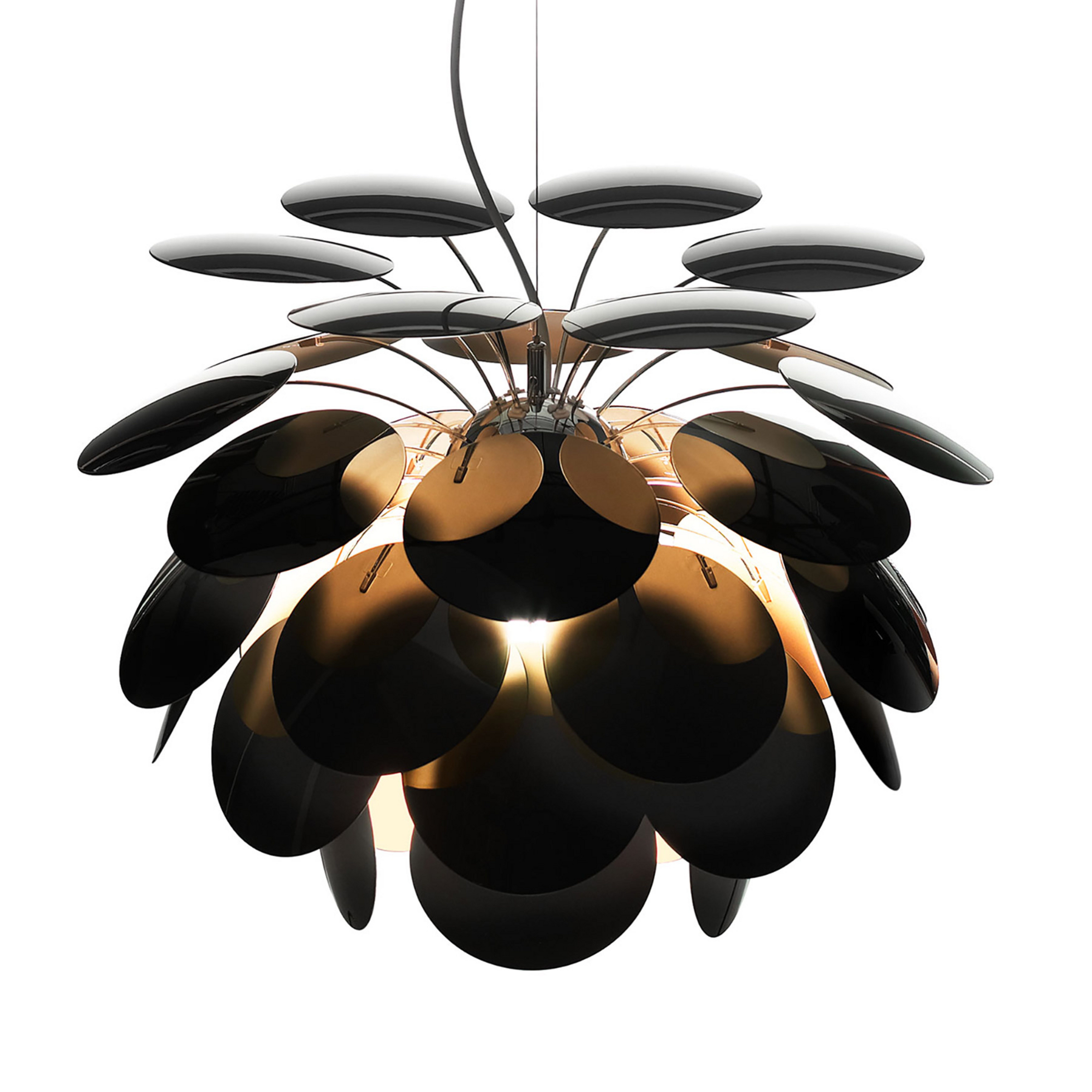 Discoco Pendelleuchte Ø88 Schwarz/Gold - Marset