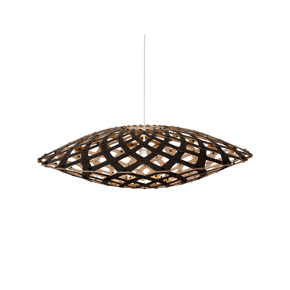 david trubridge Flax Taklampa Ø110 1 Sida, svart från david trubridge