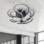 Rizado LED ceiling light, step-dimmable