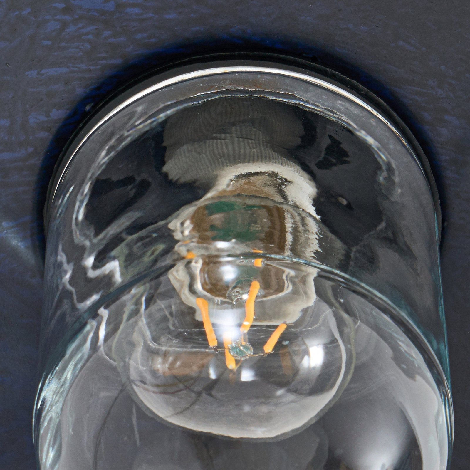 Eloretta væglampe, stål, sort, E27, IP44 - Lindby Eloretta væglampe, stål, sort, E27, IP44 - Lindby