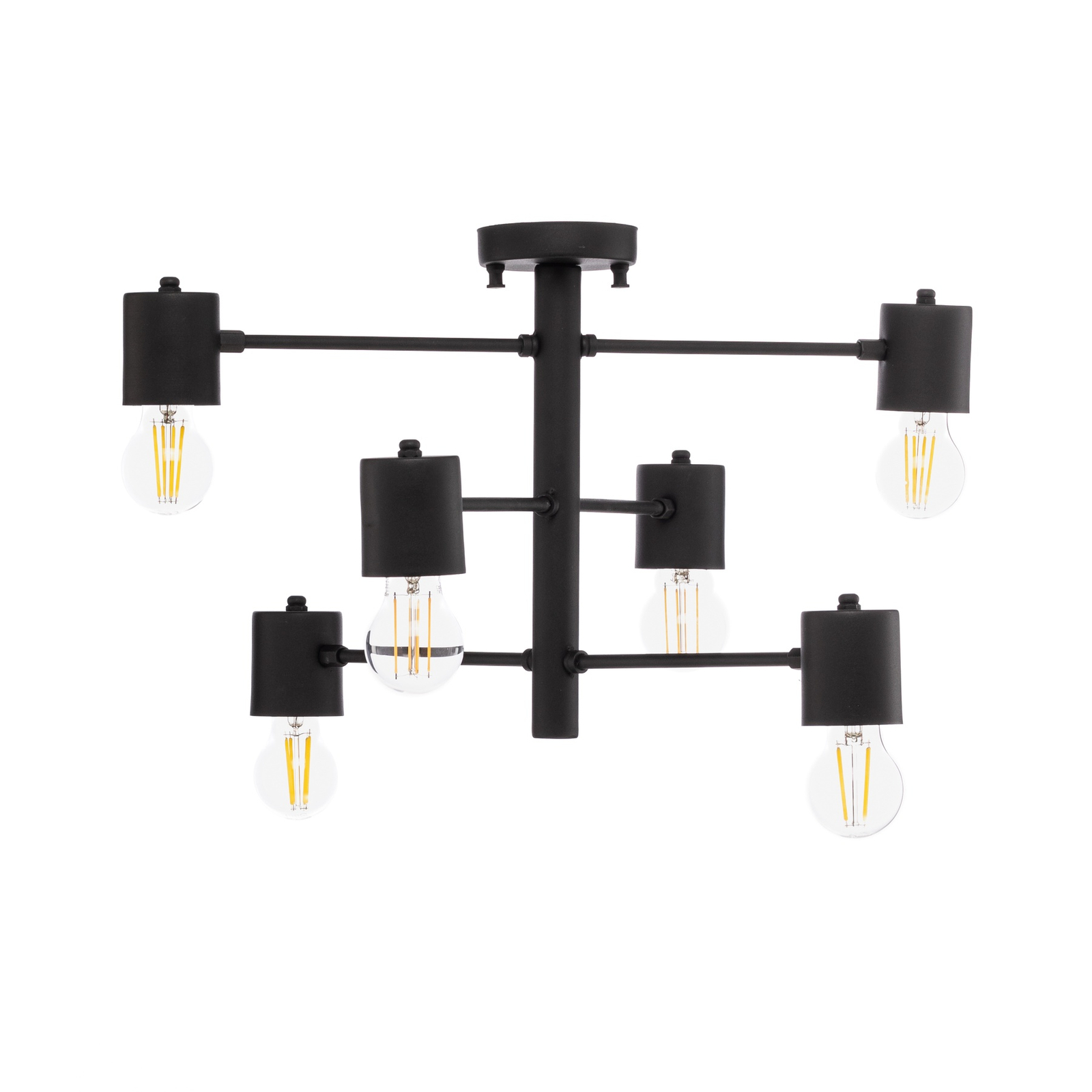 Plafonnier Hexa 6941 à 6 lampes noir