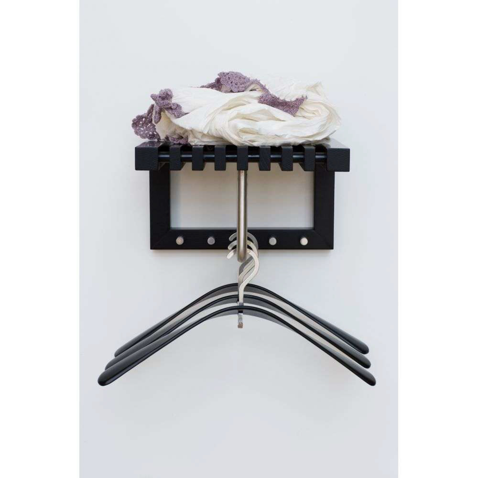 Pilot Coat Hanger 3 pcs. Black - Skagerak by Fritz Hansen