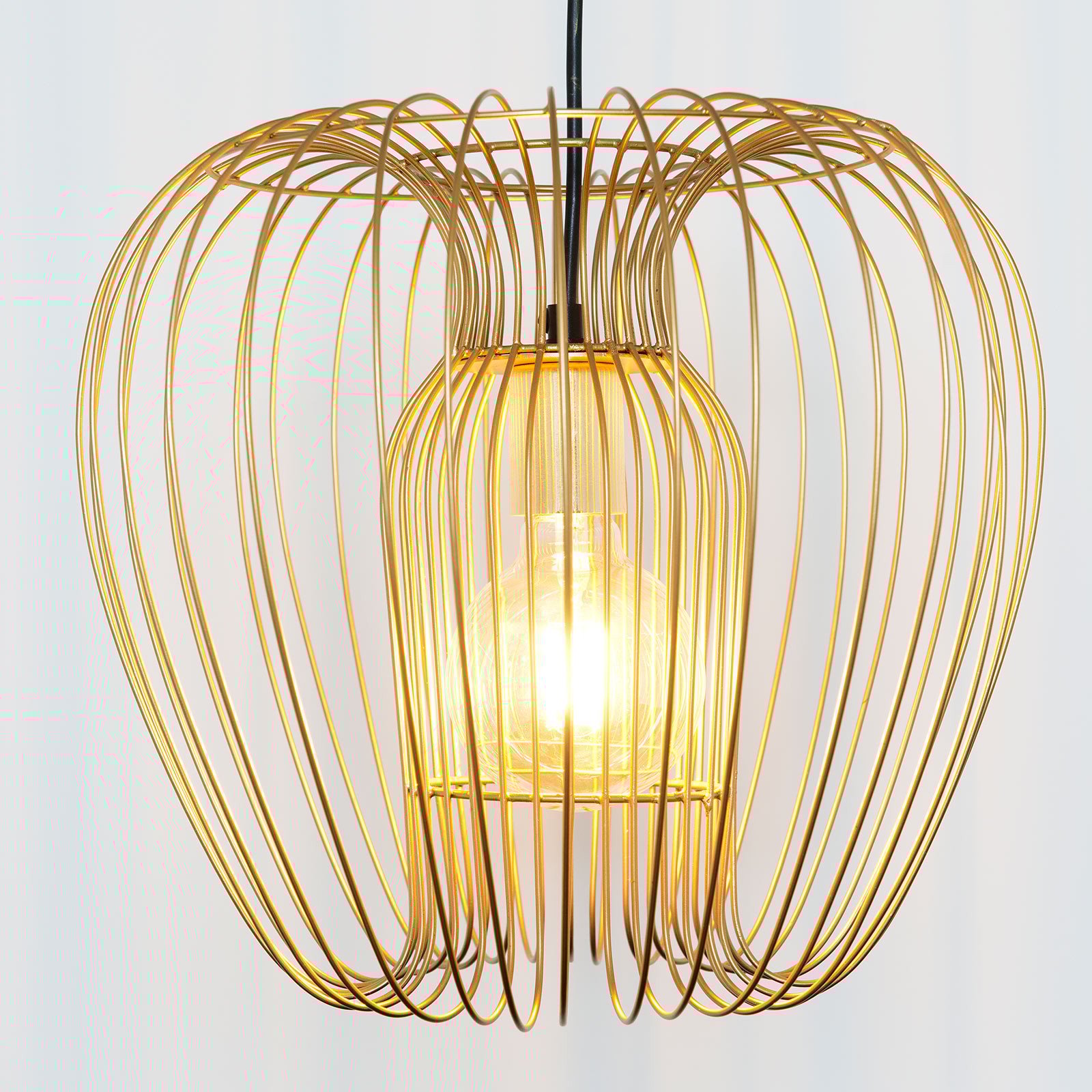 Holländer Lampă suspendată Protetto auriu Ø 34 cm - Camera de zi / sufragerie - modern - Metal