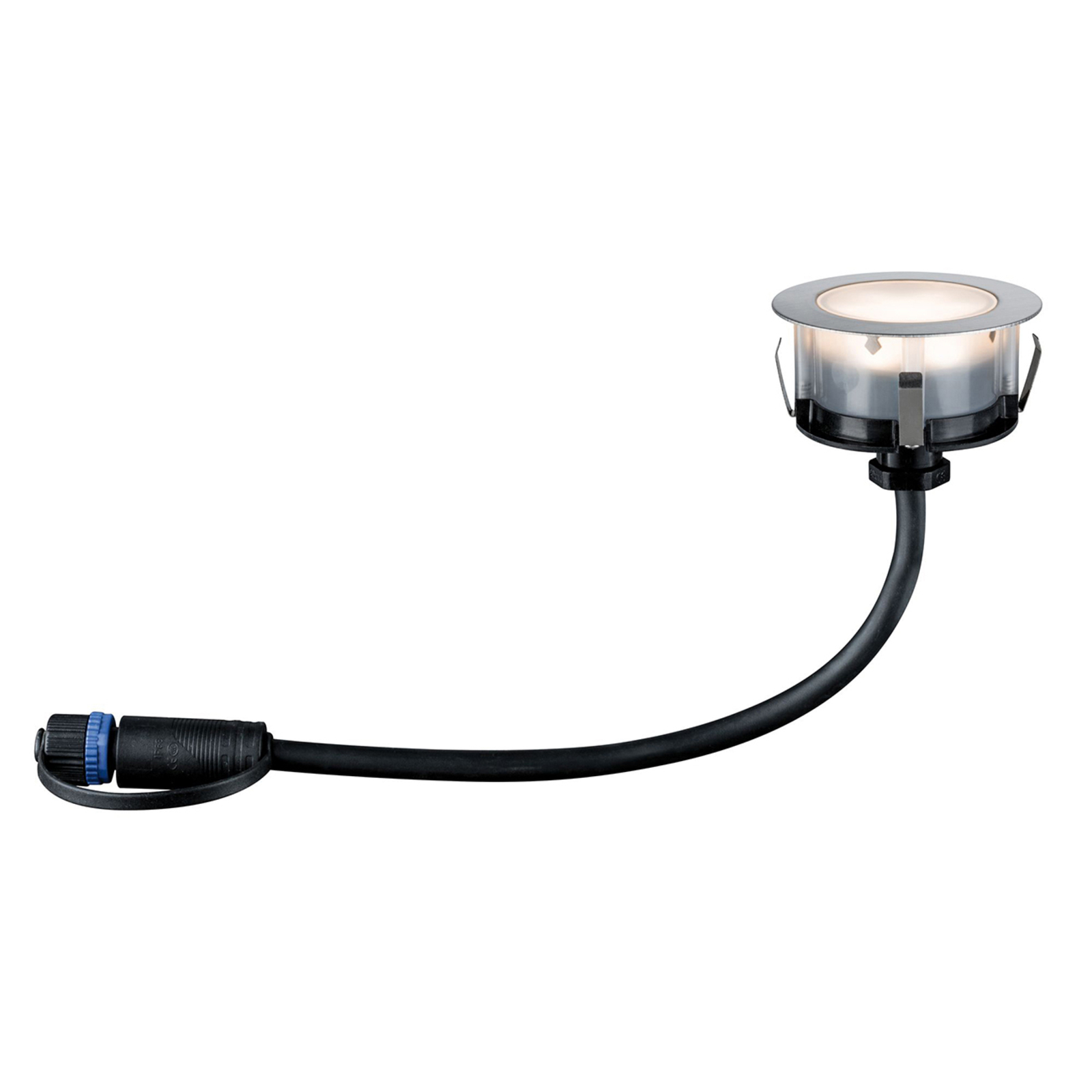 Plug & Shine 3 LED Nedgravnings Spot Floor Eco IP67 Silver - Paulmann