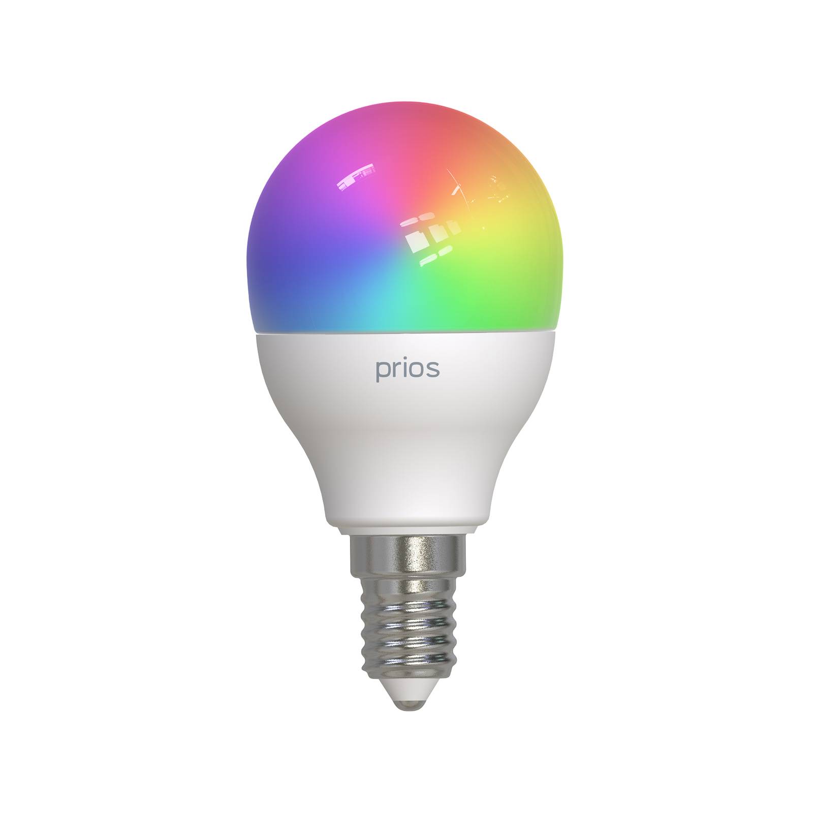 Prios LED E14 goutte 4,9 W RGBW WLAN mate