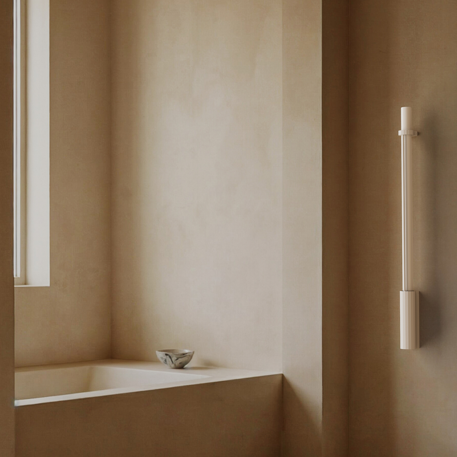 Applique murale LED In Fine, blanche, hauteur 105 cm, IP65 - DCW Applique murale LED In Fine, blanche, hauteur 105 cm, IP65 - DCW