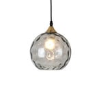 Hanglamp Milano met een kap van rookglas