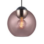 BUBBLES hanging light, rosé, Ø 24 cm, glass, E27 - Halo Design