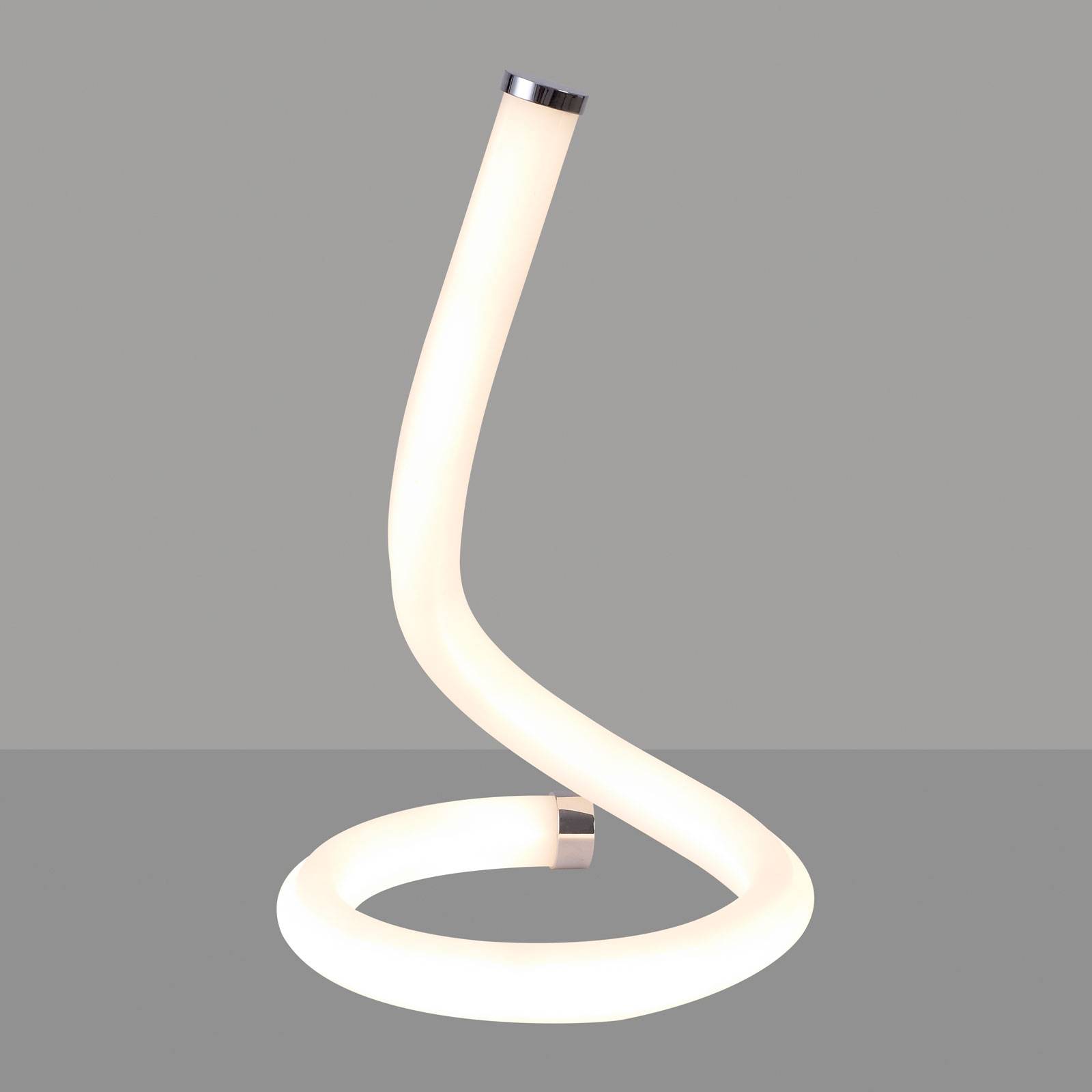 LED-Tischleuchte Nur Line in Chrom-Weiß