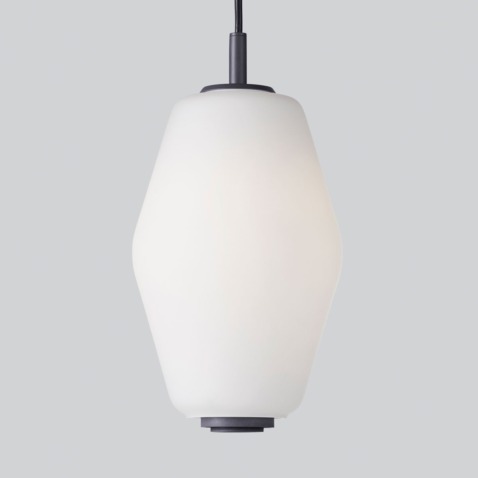 Northern Dahl hanging light with glass lampshade