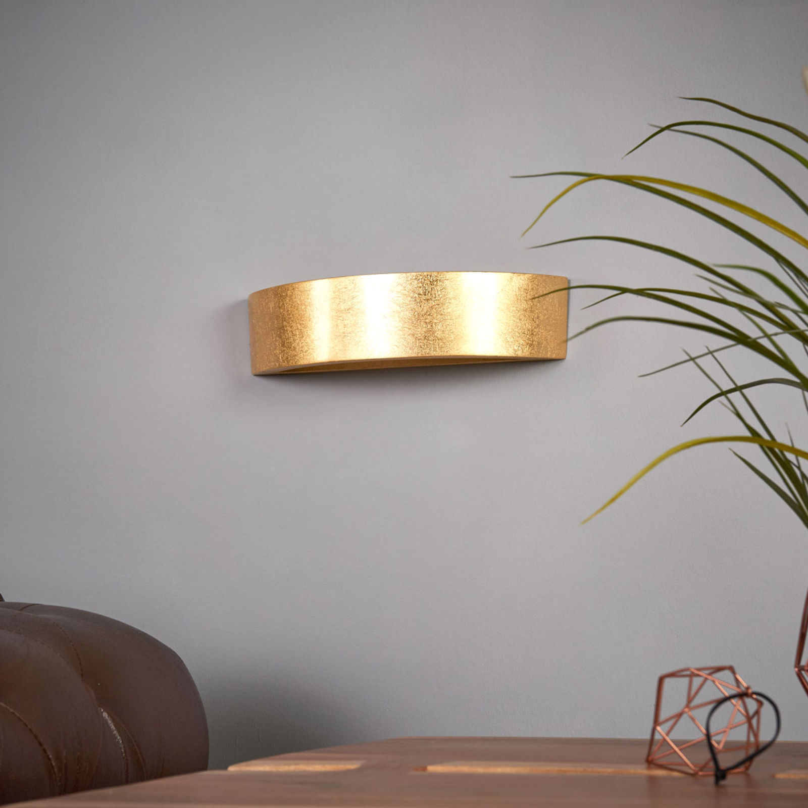 Jasin - fali lámpa arany felülettel