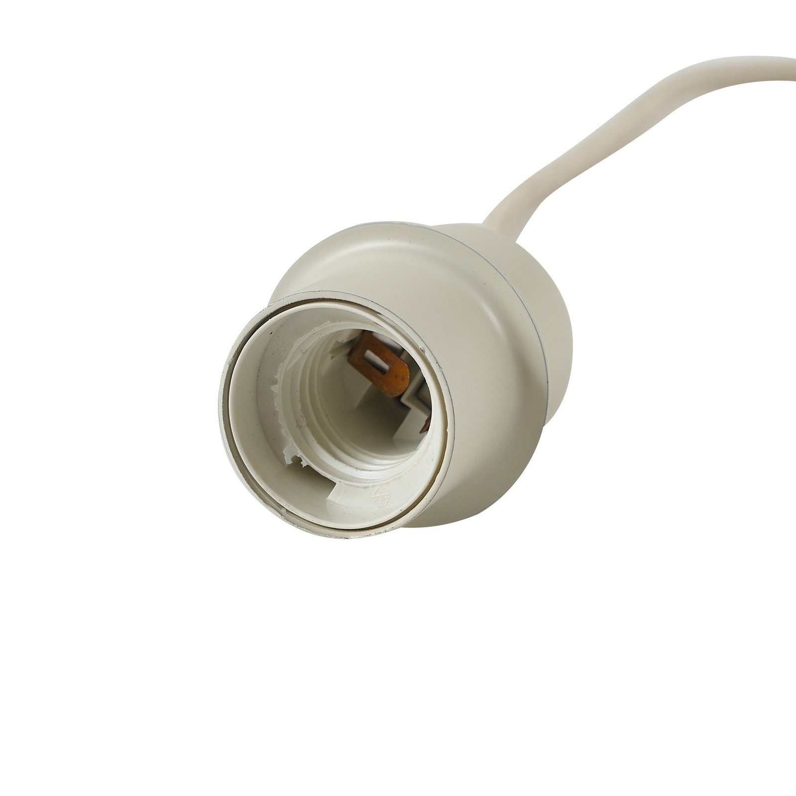 Lindby suspension Elover, beige, Ø 45 cm, fer