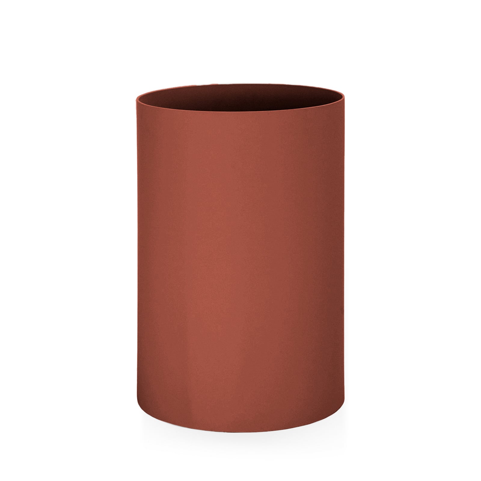 Wastepaper basket, dark red, height 38 cm, Ø 25 cm - Kartell