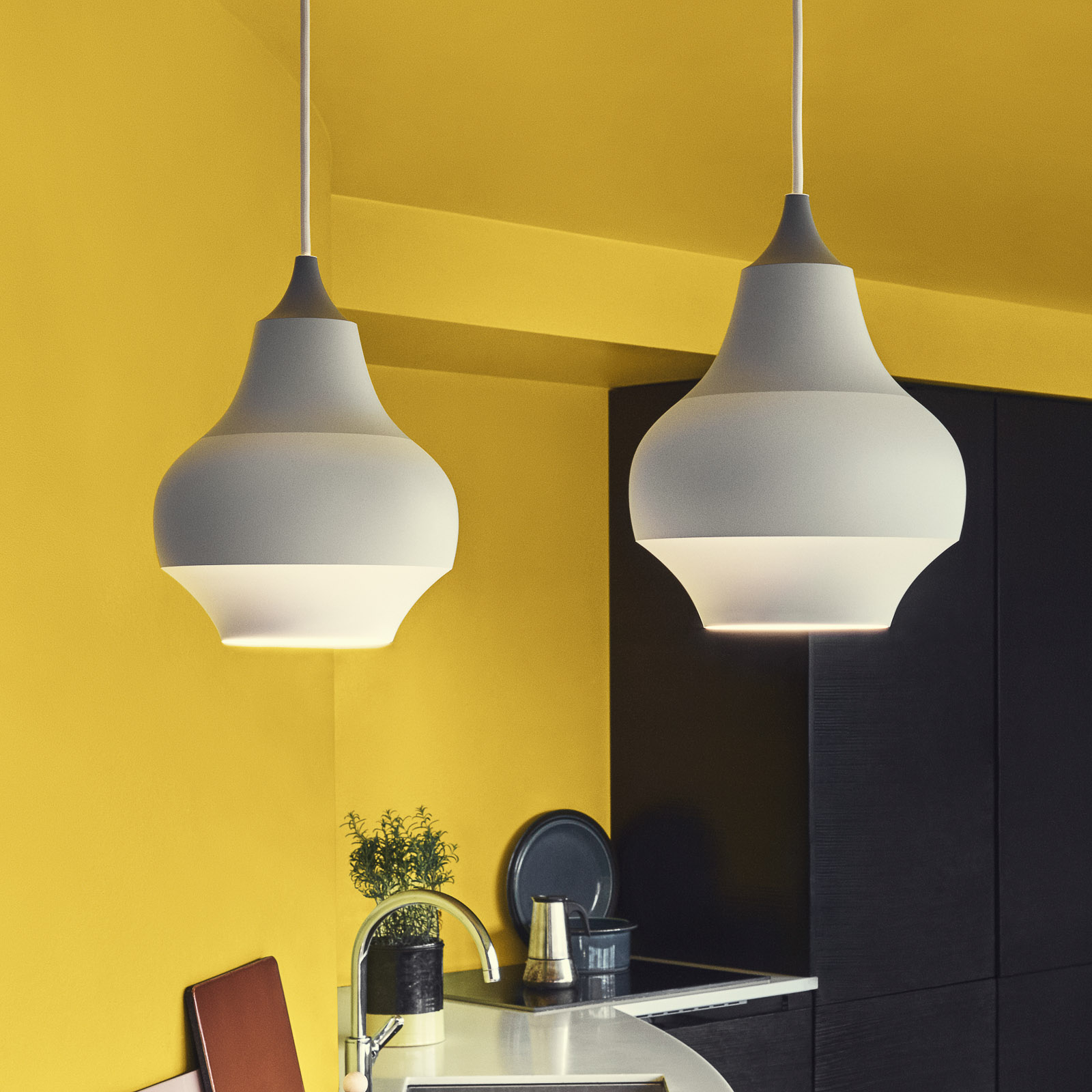 Louis Poulsen Cirque - grey hanging light, 22 cm, for Living / Dining Room, aluminium, E27, 60 W, energy efficiency: A++, H: 29.5 cm