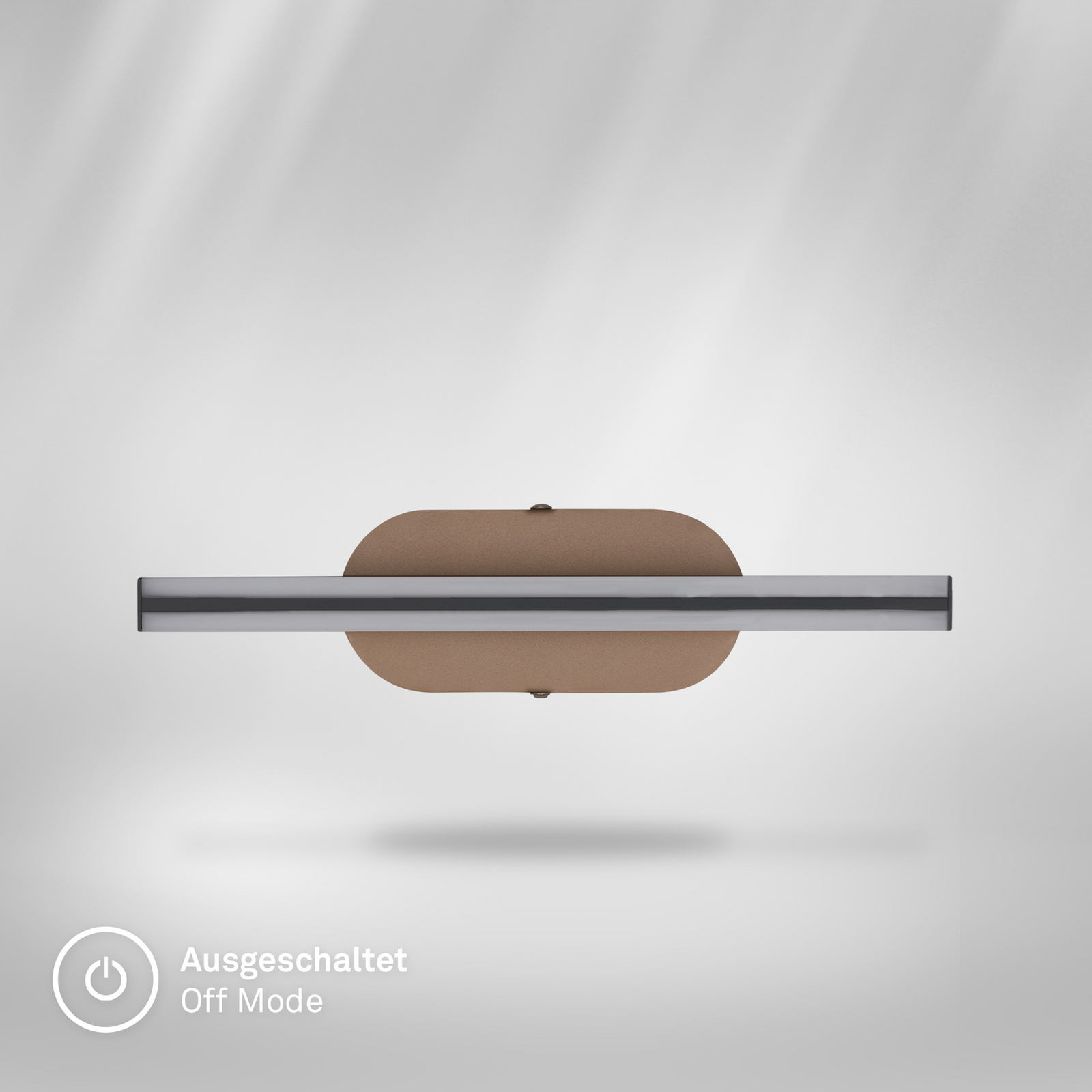 Ruth LED wall light, bronze/anthracite, height 30 cm, 3,000 K