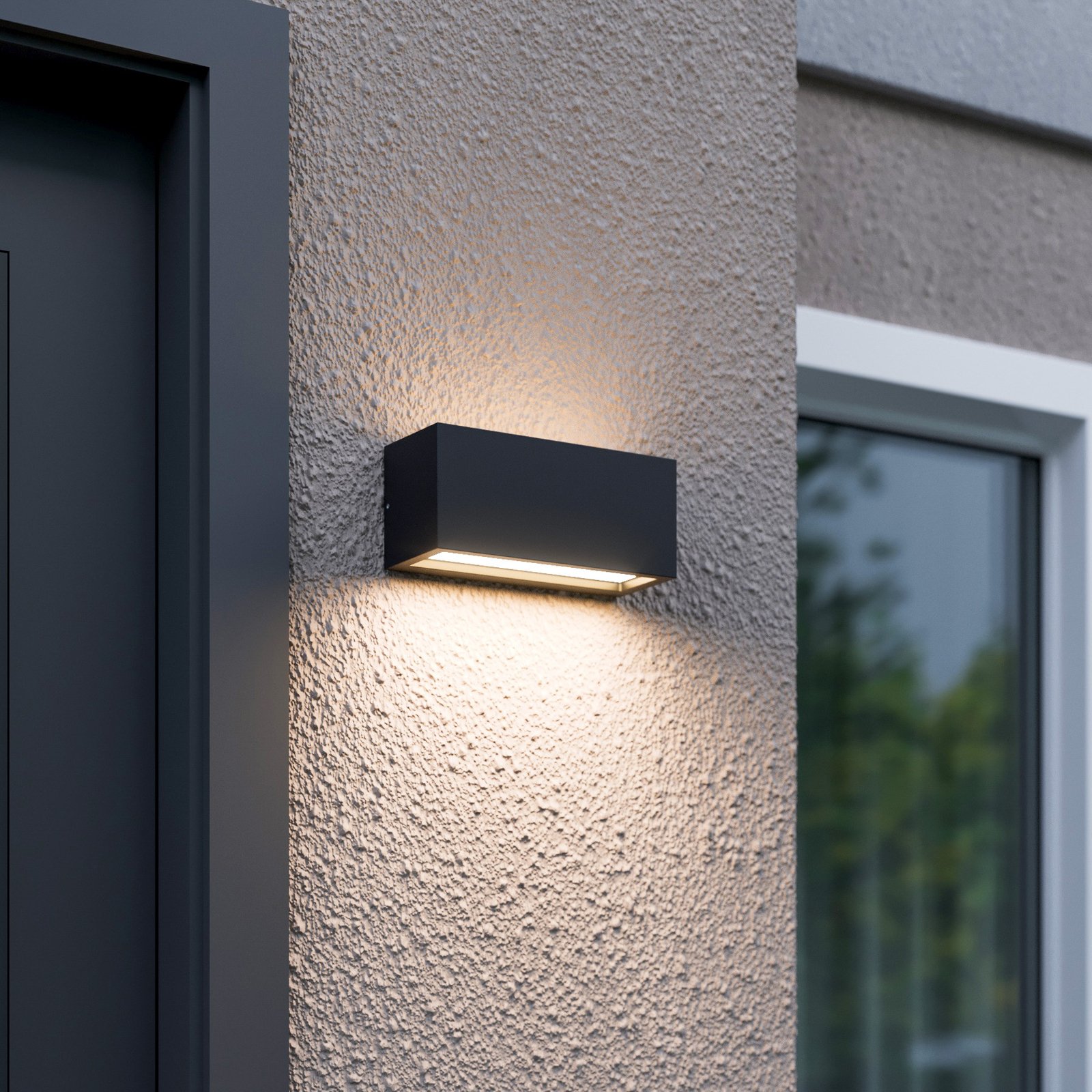 Bente Outdoor Wall Lamp Graphite - Lucande