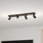 EGLO connect Smart-LED-Spot Melitello-Z, 4-punktowa, czarna