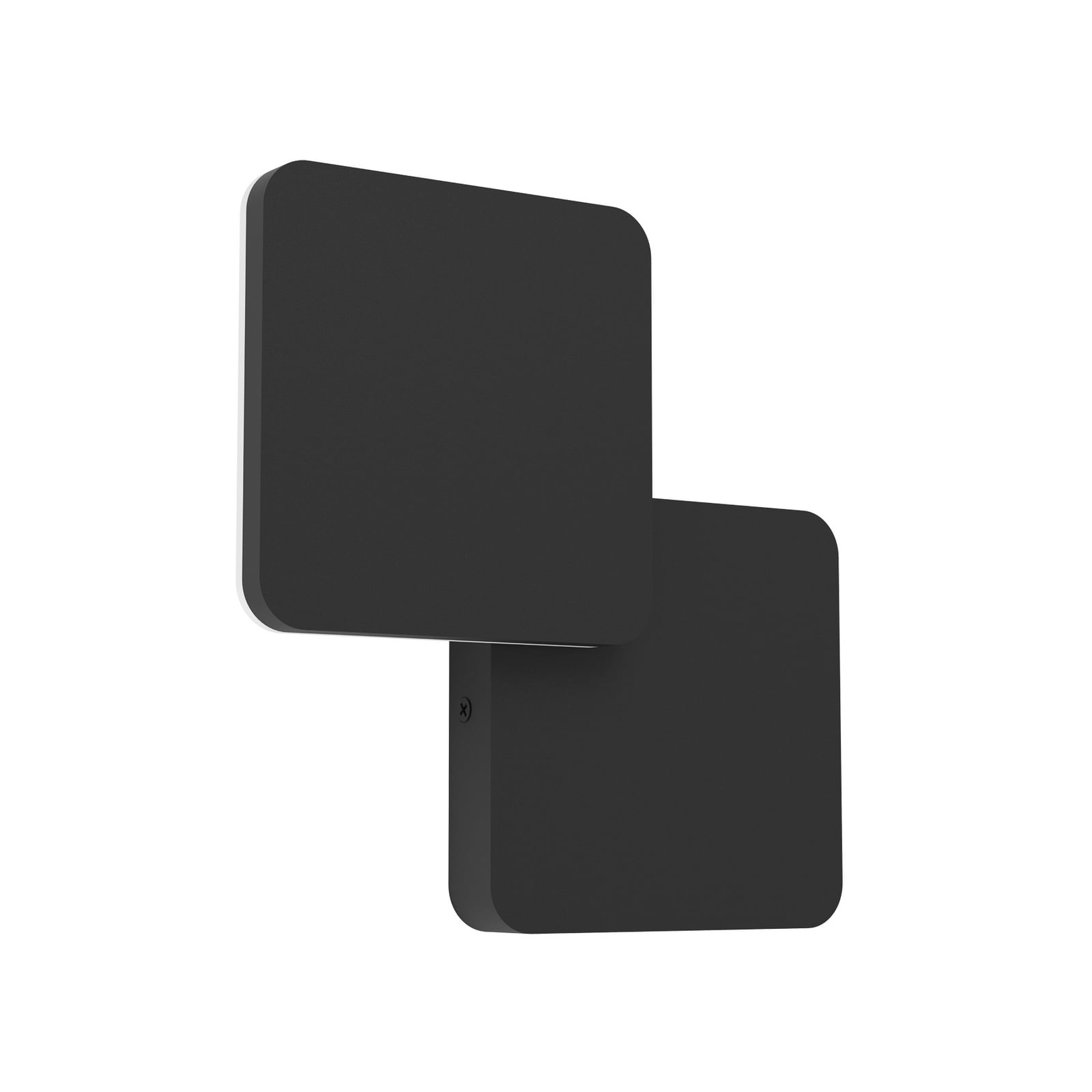 LED buiten wandlamp Pedersano, zwart, lengte 14 cm, metaal