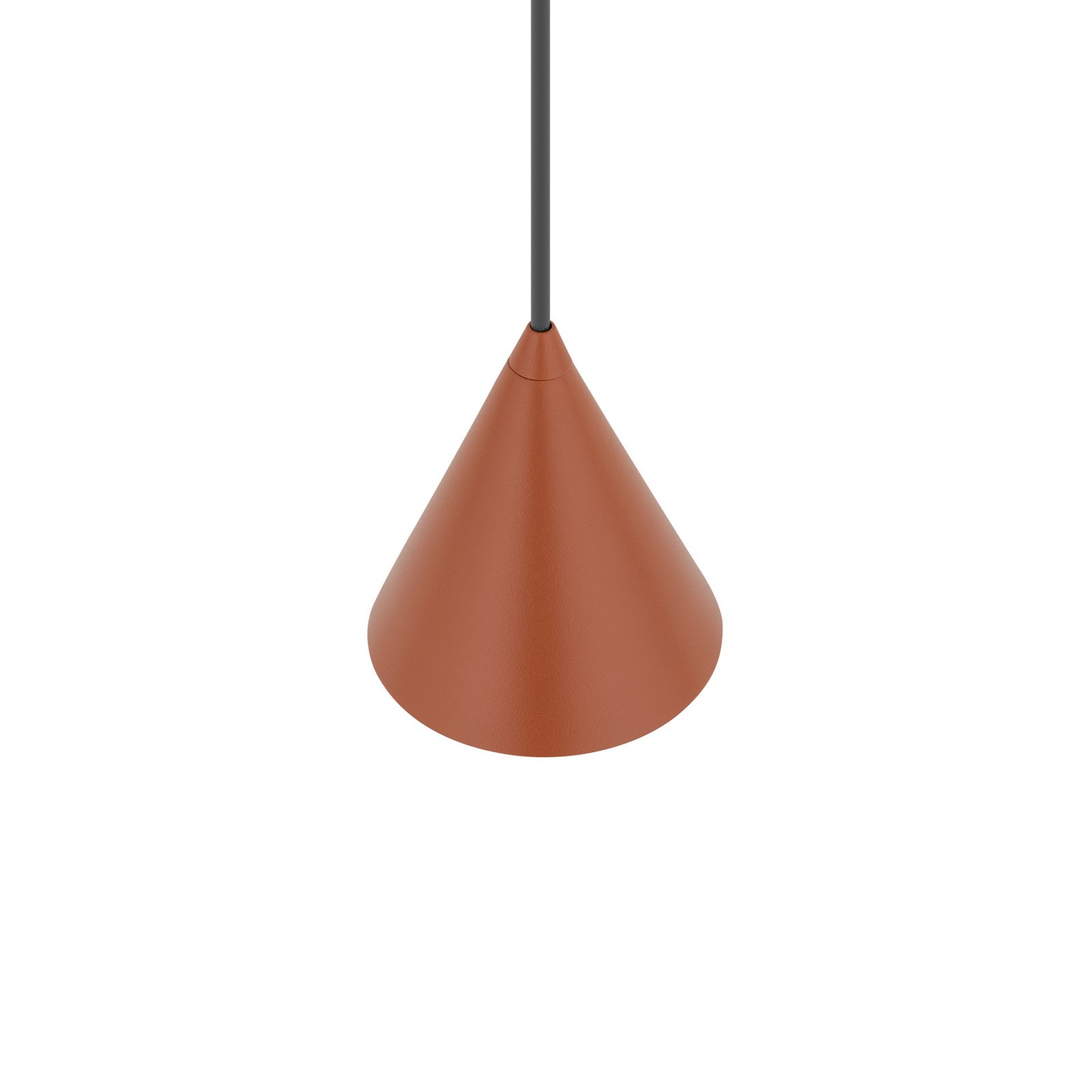 ZENITH pendant light, terracotta, Ø 11 cm, metal, GU10